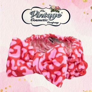 The Vintage Cosmetic Company Pink and Red Makeup Headband in POPPY *BNOC